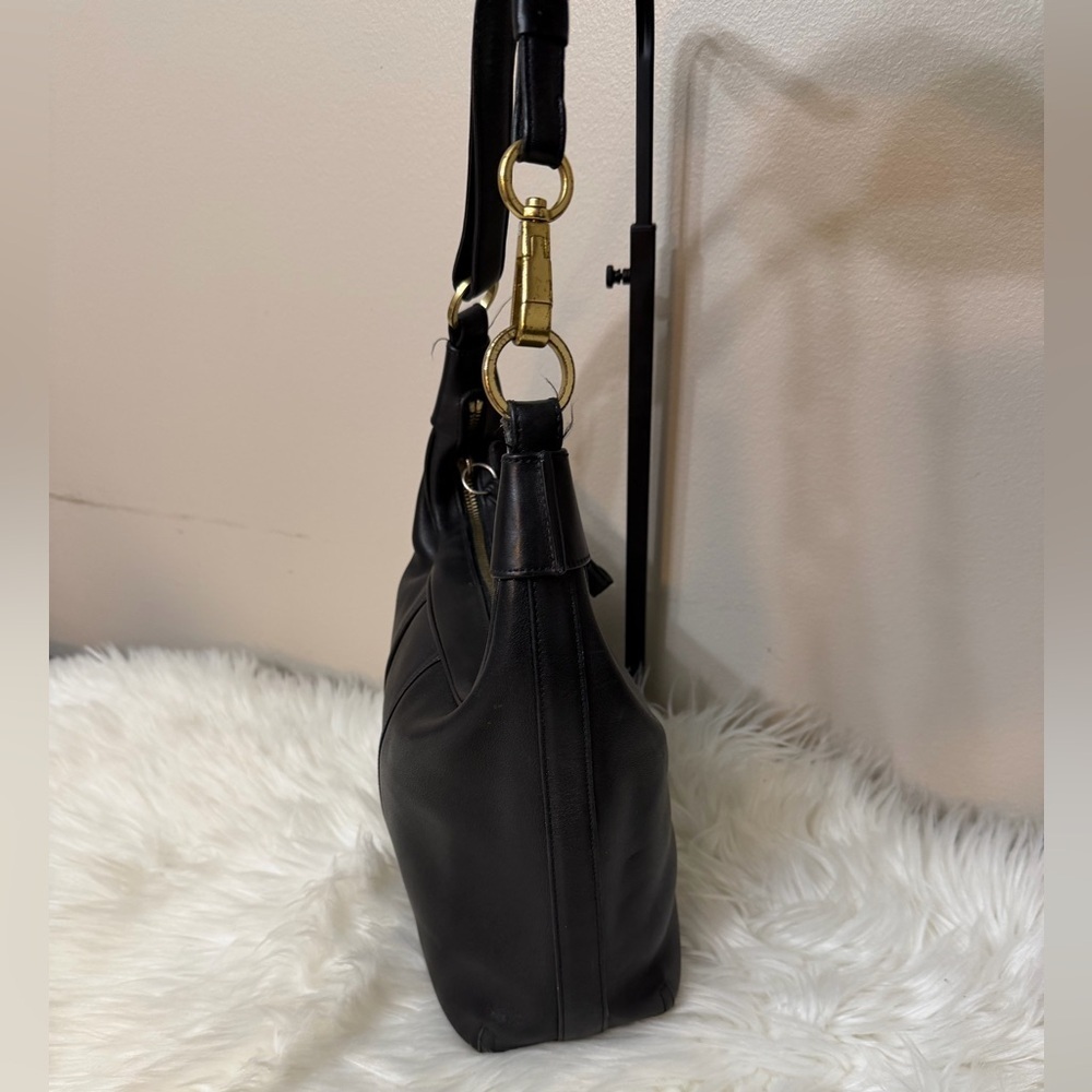 Vintage Coach 6950 Amanda Hobo Shoulder Bag Purse Black Leather - Picture 3 of 13